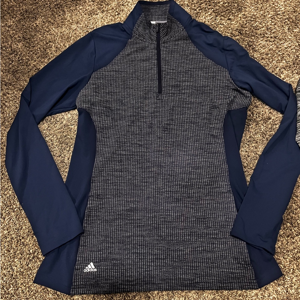 Adidas Golf Women's Quarter Zip Long Sleeve Sweater Sz M